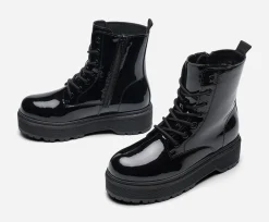 ZOEY, Varmfodrade boots med snörning